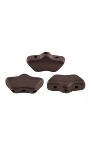 Les perles par Puca® Delos beads Dark bronze mat 23980/84415